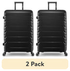 2026 New(2 pack) PUR by iFLY Hardside 28" Checked Luggage, Black